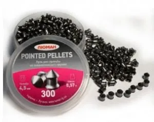 Пули Люман 4,5мм Pointed Pellets 0,57гр. (300шт)										